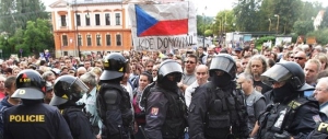 Anti-Roma demonstration in North Bohemia